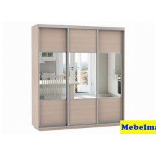 Шкаф-купе Экспенс, Комби 2400х2200х600 (дуб молочный)