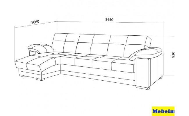 Диван угловой Сорренто