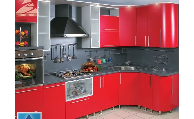 Кухня МДФ крашенный ral 162 мат