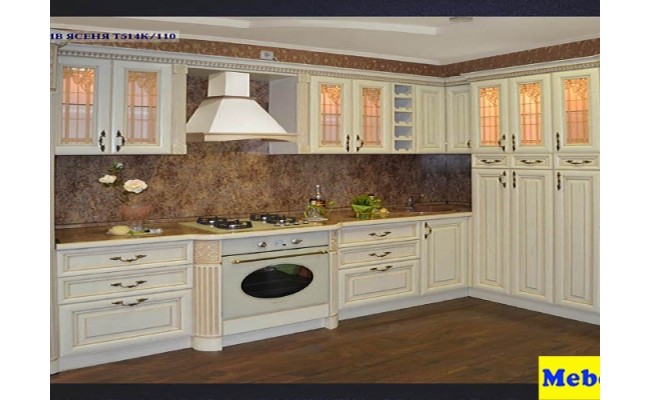 Кухня ЗОВ Массив Ясеня Т514К/110