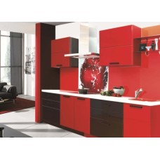 Кухня Люкс 2 глянец рубин/каштан