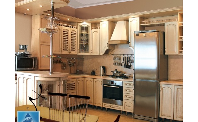 Кухня ЗОВ Массив ДУБ 7 ТИП 01