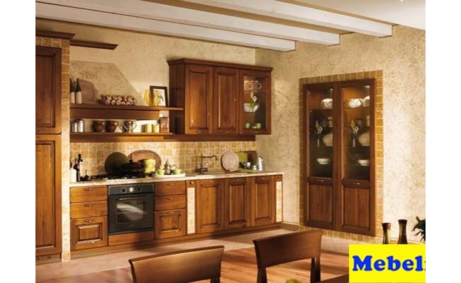 Кухня ЗОВ массив т305 ольха