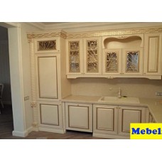 Кухня ЗОВ массив т518 ясень