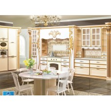 Кухня ЗОВ массив ясеня т 509/115