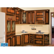 Кухня МДФ рамочный ФАСАД ТУРИН 1 ДУБ 1000