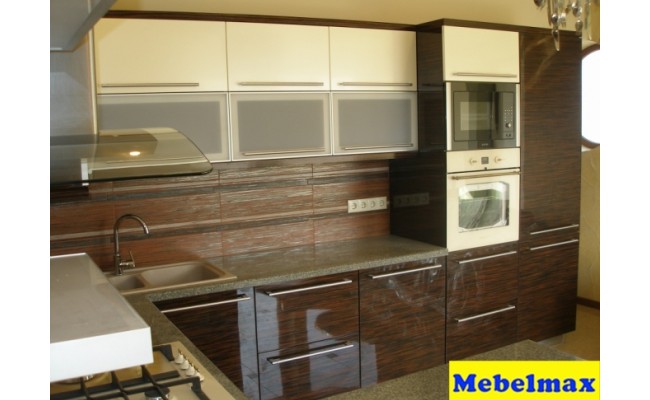 Кухня МДФ лакированный Пихта Магнолия