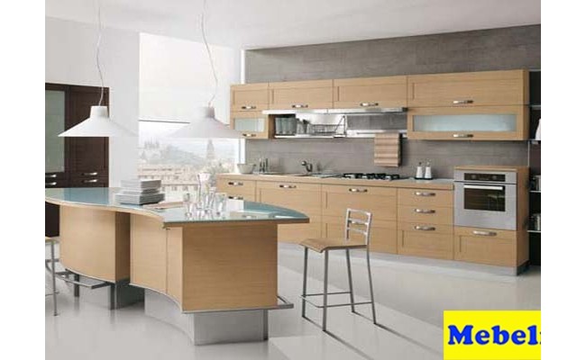 Кухня МДФ дуб софт