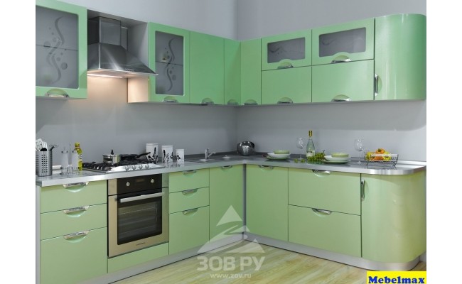 Кухня МДФ Модена фисташка