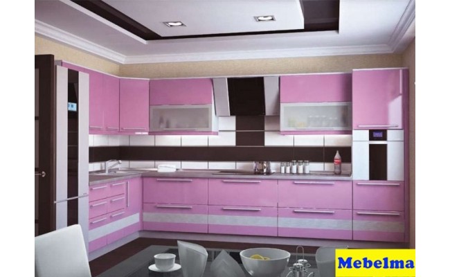 Фасад МДФ крашенный RAL 4003 Глянец