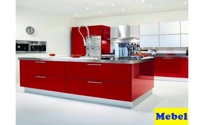 Кухни МДФ крашеный ЗОВ RAL 3001