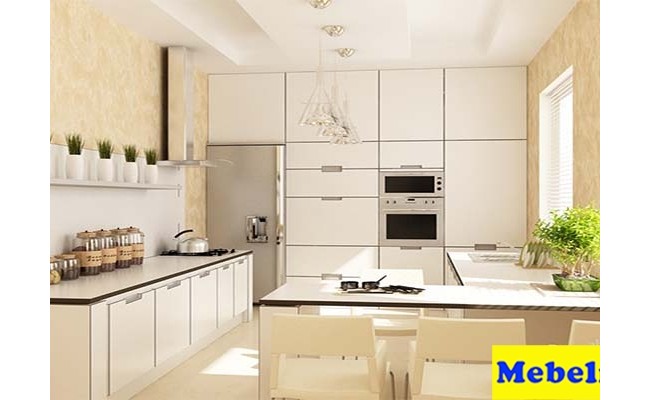 Кухни МДФ крашеный ЗОВ RAL 9010