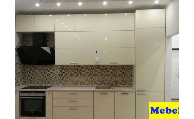 Кухня МДФ лакированный, цвет Магнолия