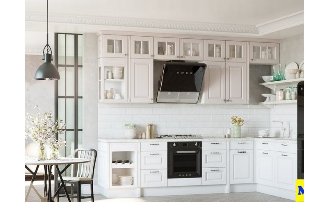 Кухня из МДФ крашеного / ПВХ «ЛОНГФОРД» / Мебельмакс кухни под заказ