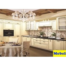 Кухня МДФ крашенный Париж №, патина темная