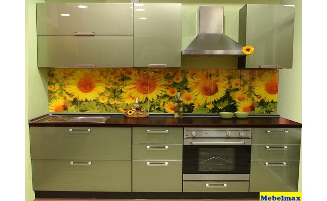 Кухня МДФ крашенный RAL 1020