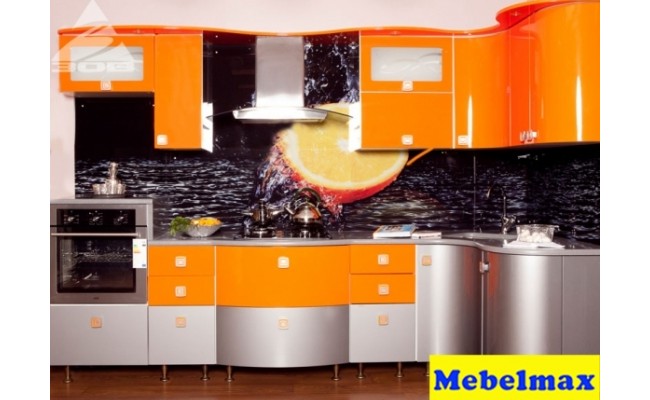 Кухня МДФ крашенный RAL 2008/M2