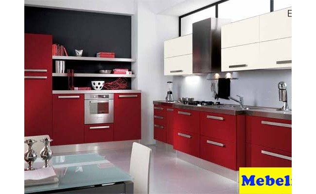 Кухня МДФ крашенный RAL 3001-1013