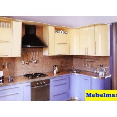Кухня МДФ крашенный RAL 4005/1015 Глянец