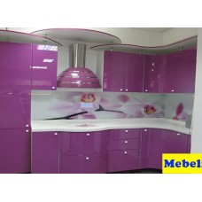 Кухня МДФ крашенный RAL 4008