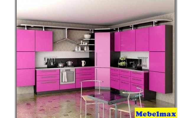 Кухня MДФ крашенный RAL 4008
