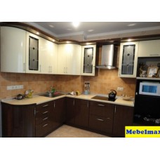 Кухня МДФ крашенный RAL 8016/9010 Глянец
