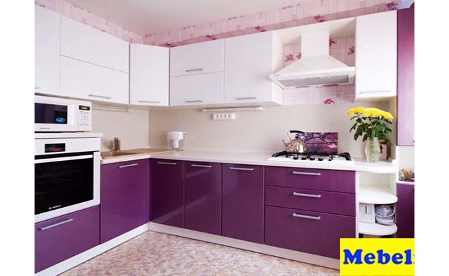 Кухня МДФ крашенный ral9003 ral4008