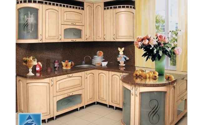 Кухня МДФ крашенный РЕТРО 5