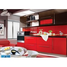 Кухня МДФ крашенный Система RAL 8019/3020 глянец