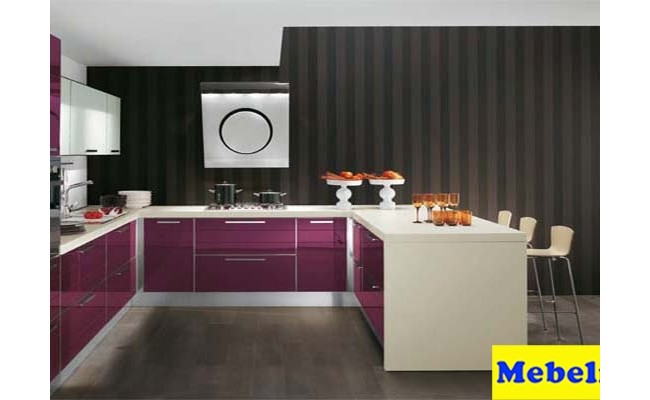 Кухня Фасад Пластик Фиалка 