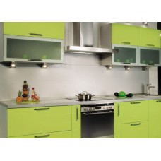 Кухня пластик, прямая / Цвет зеленый