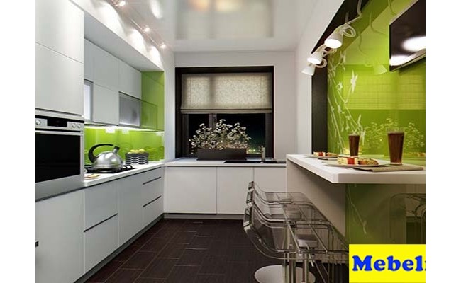 Кухня пост 5 белый глянец