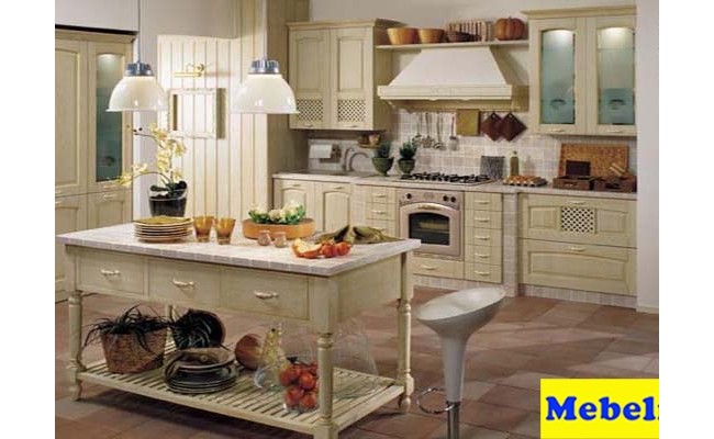 Кухня Массив ясеня т508 ясень