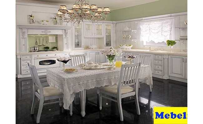 Кухня Массив ясеня т514