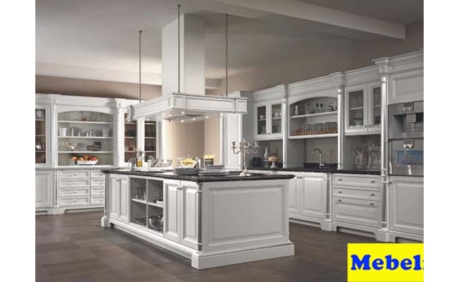 Кухня ЗОВ массив ясеня т514к