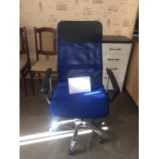 Кресло поворотное ARIA черный+синий
