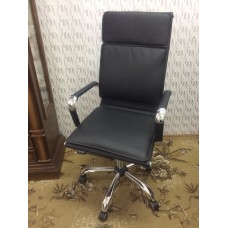 Кресло поворотное CITY черный/хром