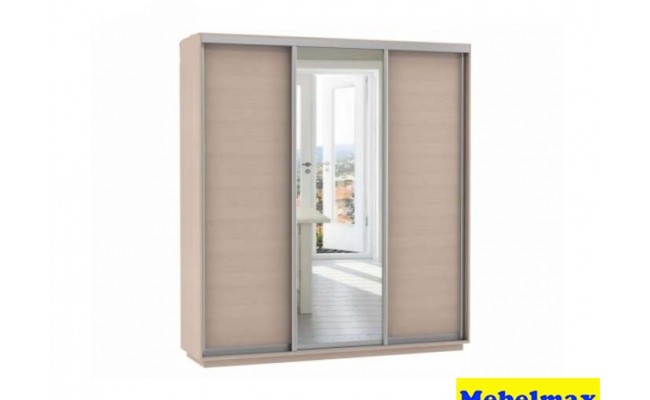 Шкаф-купе Медиум 2100х2200х600 (дуб молочный)