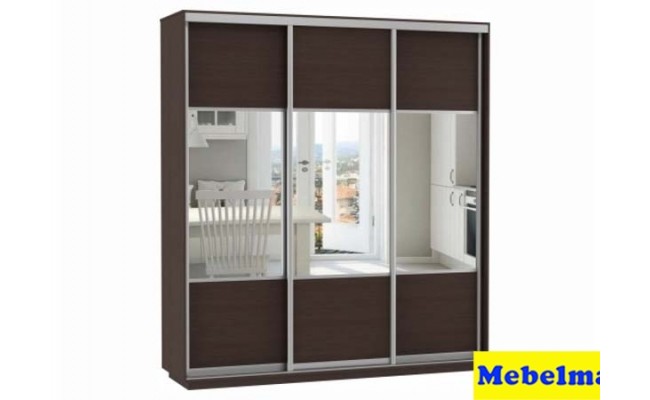 Шкаф-купе Экспенс, Комби 2100х2200х600 (венге)