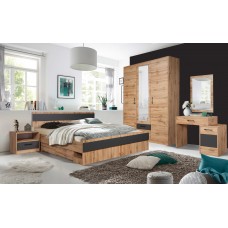 Спальня Техас Дуб Вотан/Графит