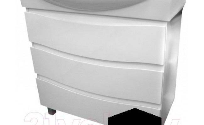 61.01 (9) Тумба под умывальник 85 Фиджи с 3 ящ. напольная