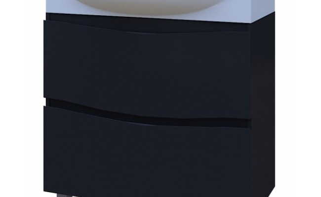 61.02 (9) Тумба под умывальник 85 Фиджи с 2 ящ. напольная